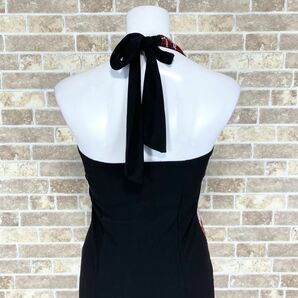 1円 ドレス ZIZI Dress ホルターネックドレス 赤黒 カラードレス キャバドレ 発表会 イベント 中古３２８７の画像7