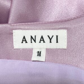 1円 ドレス ANAYI ワンピース M ピンク紫光沢 カラードレス キャバドレ 発表会 イベント 中古３６４９の画像8