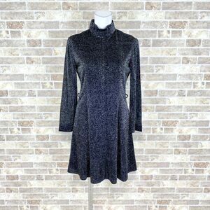 1 jpy dress One-piece 9 black lame color dress kyabadore presentation Event used 3779