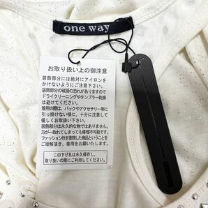 1円 タンクトップ one way タグ付 白 単品ネコポス可 発表会 フォーマル イベント  中古３８５１の画像6