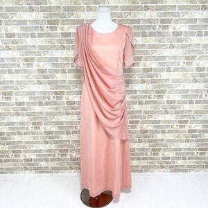 1 jpy dress Publication Mai pcs costume long dress pink shoulder pad 7 color dress kyabadore presentation Event used 3977