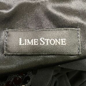 1円 ドレス LIME STONE ワンピース 9R 黒 カラードレス キャバドレ 発表会 イベント 中古４０７１の画像9