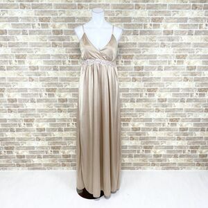 1 jpy dress ICHIOKU Cami dress Gold lustre color dress kyabadore presentation Event used 4140