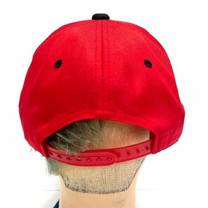 (^w^)b 未使用 コカコーラ 福岡 ソフトバンク ホークス ベースボール キャップ 帽子 赤×黒 HAWKS Coca-Cola FREE 57cm-61cm C0261EEの画像5