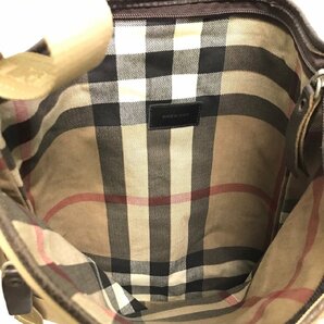 (^w^)b BURBERRY バーバリー ショルダー メッセンジャー バッグ 鞄 かばん 肩掛け 縦長 A4対応 通勤 通学 レトロ エレガント 茶系 B0450wEの画像9