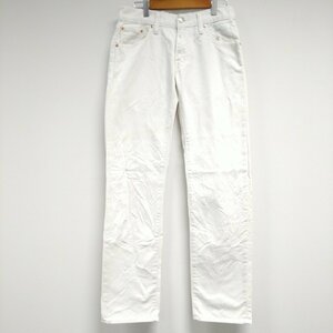 (^w^)b Levi's LEVI’S 502 TM リーバイス カラー ホワイト デニム ジーパン パンツ ボトムス ジッパーフライ 白タブ 脇割 W28 8534ｗE