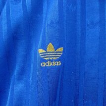 (^w^)b adidas アディダス 80s 90s ヴィンテージ トラック ジャケット ジャージ トレフォイル 金 ロゴ 刺繍 青 98-6 JASPO O 8621ｗE_画像8