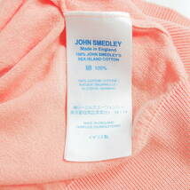 ◆良品◆ JOHN SMEDLEY ジョンスメドレー 軽やか コットン ニット ノースリーブ セーター ベスト ピンク系 レディース S イギリス製 1184D0_画像7