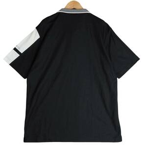 ◆美品 送料無料◆ Black&White ブラック&ホワイト ブラックアンドホワイト 半袖 ゴルフ ポロシャツ 黒 白 メンズ L ◆日本製◆ 2054D0の画像5