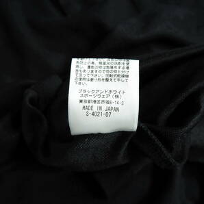 ◆美品 送料無料◆ Black&White ブラック&ホワイト ブラックアンドホワイト 半袖 ゴルフ ポロシャツ 黒 白 メンズ L ◆日本製◆ 2054D0の画像9