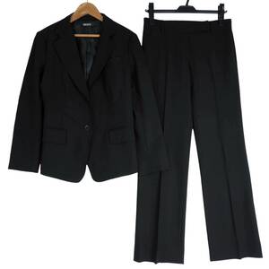 * beautiful goods free shipping * DKNY DKNY Donna Karan setup suit black black lady's 4/2 * Onward . mountain * 2344D0