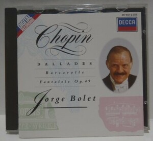 西独盤 CD　ボレット　ショパン　バラード　初期 DECCA　Made in W.Germany　BOLET CHOPIN