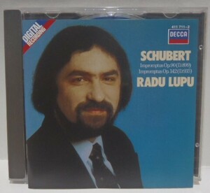 西独盤 CD　ラドゥ・ルプー　シューベルト 即興曲 Op.90 Op.142　初期 DECCA　Made in W.Germany　LUPU SCHUBERT