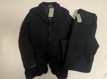 23aw コムデギャルソンオムプリュス　縮絨　セットアップ　junya オムドゥ　オム　plus black SHIRT 24ss_画像1