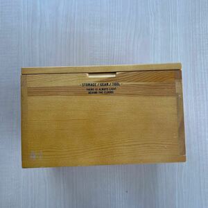 小物入れ 木箱 ツールボックス　インテリア　小物　収納　23×14×14.3cm 中古品　ケース