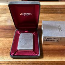 zippo 銀巻き100ミクロン1941レプリカ製造初年度2001年製 化粧箱入り　外箱あり_画像9