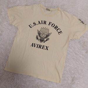 AVIREX Tシャツ L 薄黄色