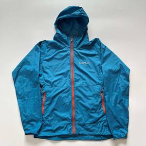 【mont-bell*モンベル*ウインドブラスト パーカ*US/EUR Mサイズ*ターコイズ】patagonia/columbia/snowpeak/MSR/coleman/ARC'TERYX/Gregory