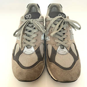 【NEW BALANCE*M990GR2*MADE IN U.S.A.*ニューバランス M990 V2*GRAY*グレー*サイズ９*27ｃｍ*Width:D*ワイズD*ABZORB*ENCAPミッドソール】