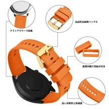 【特価商品】[BISONSTRAP] 腕時計バンド 18mm 19mm 20mm 21mm 22mm シリコン時計ベルト ゴム替え_画像4