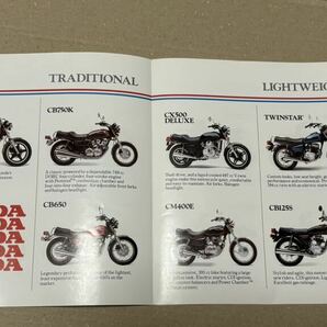 当時物 80s USビンテージ 1981 HONDA 英語総合カタログ ホンダ ラインナップ CB900F CBX Gold Wing の画像3