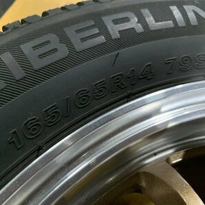 社外14インチ 4.5J+45 PCD100 4H ハブ径約65ミリ 165/65R14 売り切り！  管理番号 325376の画像7