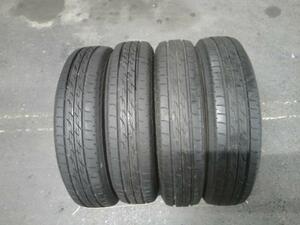 中古タイヤ4本セット 2022年製造 145/80R13 75S ブリヂストン ネクストリー タント ミラなど