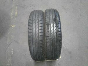 中古タイヤ2本セット 2021年製造 155/80R13 79S ダンロップ エナセーブ EC204 パッソ Keiなど