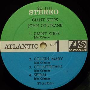 【中古LPレコード】JOHN COLTRANE:GIANT STEPS【SD 1311】＊US盤＊ステレオの画像5