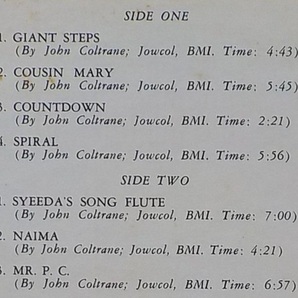 【中古LPレコード】JOHN COLTRANE:GIANT STEPS【SD 1311】＊US盤＊ステレオの画像4