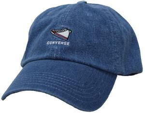 【converse◇正規品】コンバース★シューズロゴコットンローキャップ Low cap 6方キャップ★インディゴブルー★新品