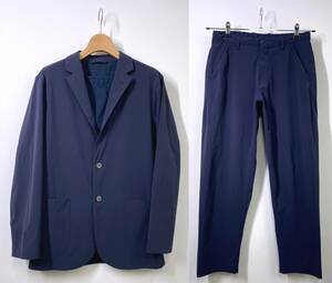 【メンズ S】UNITED ARROWS GREEN LABEL RELAXING アローズ セットアップ テーラードジャケット イージーパンツ ネイビー 紺 上下