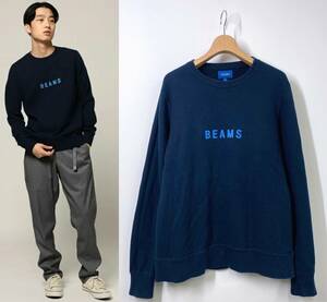 [ мужской M]BEAMS Beams Logo тренировочный темно-синий темно-синий футболка 