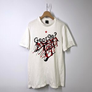 NUMBER (N)INE ナンバーナイン GEORGE SUICIDE HOMAGE TEE ダメージ加工 Tシャツ 2 ホワイト 白 ジョージ 半袖 日本製