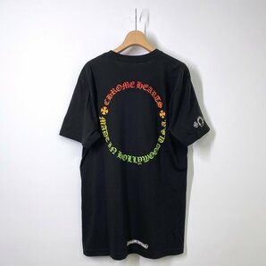 【国内正規品】CHROME HEARTS クロムハーツ バックサークルロゴ グラデーション ポケットTシャツ L ブラック 黒 半袖 の画像1