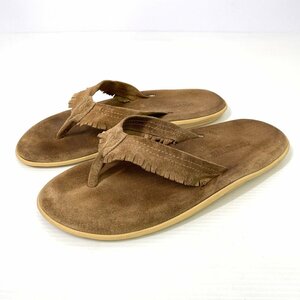 【9(27cm)】nonnative × ISLAND SLIPPER RANCHER SANDAL COW SUEDE レザービーチサンダル ベージュ ノンネイティブ アイランドスリッパ