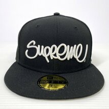 22SS Supreme シュプリーム Handstyle New Era CAP ハンドスタイル キャップ 7.5 59.6cm ブラック 黒 刺繍 帽子 ニューエラ_画像4