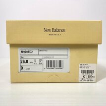 【26cm USA製】new balance ニューバランス M990TD2 グレー スニーカー アメリカ製 米国製_画像5