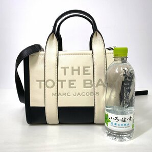 【定価7万円】MARC JACOBS マークジェイコブス THE TOTE BAG 2WAY レザー トートバッグ ショルダーバッグ ホワイト ブラック ハンドバッグの画像5