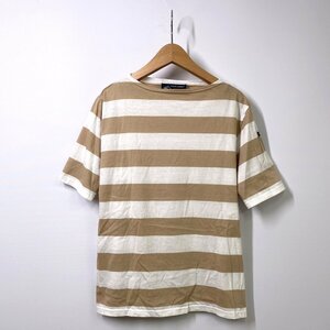 【メンズ XS】SAINT JAMES セントジェームス ボーダーTシャツ ベージュ 半袖