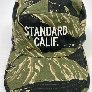 【新品同様】スタンダードカリフォルニア タイガーカモ リップストップ キャップ グリーン 緑 帽子 カモフラ 迷彩 STANDARD CALIFORNIAの画像4