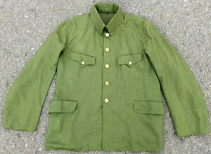 旧日本軍 陸軍将校用 九八式 夏衣 制服 緑色が強い