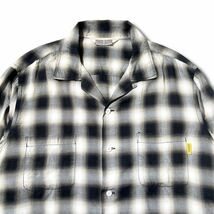 美品 23SS STANDARD CALIFORNIA Ombre Check Shirt グレー M SD オンブレチェック オープンカラー シャツ スタンダード カリフォルニア_画像3