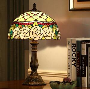  on goods * beautiful goods stain do lamp stained glass antique floral print retro atmosphere . stylish Tiffany lamp 