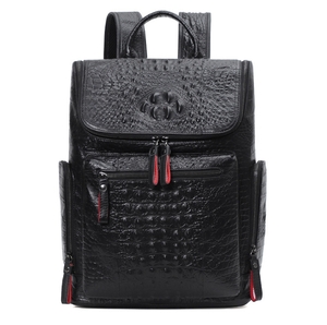  bargain sale!wani leather bag crocodile leather rucksack Day Pack backpack traveling bag commuting men's man high capacity present 