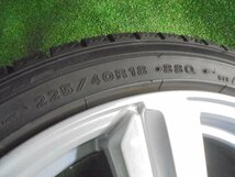 5EV211AF9) 送料無料 2021年製 225/40R18 ダンロップ ウィンターマックス WM03 スタッドレスタイヤ+18インチホイール4本セット GRヤリス_画像4