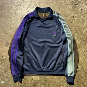 Needles x SSZ 23AW Track Polo Neck Shirt - Poly Smooth カラーブロック NS1564 ニードルズ エスエスズィー トラックジャケット ジャージ