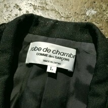 robe de chambre 01AW フェイクラペル3Bジャケット 2001AW AD2001 ローブドシャンブル COMME des GARCONS コムデギャルソン_画像3