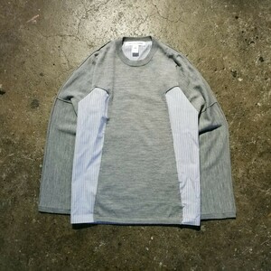 COMME des GARCONS SHIRT 20ss 切替ニット 2020ss コムデギャルソンシャツ