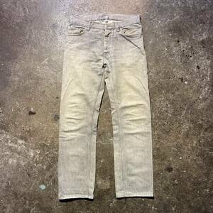 HELMUT LANG Jeans 本人期 90s ボタンフライ ストレート デニム パンツ ヘルムートラング ジーンズ 1990s VINTAGE CLASSIC DENIM 31